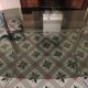 Dining table 70 chrome and smoked glass