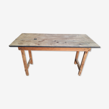 Wooden workshop table