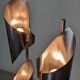 Pair of Space Age Stainless Steel Street Lights - 70s