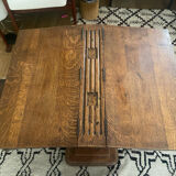 Double art deco oak desk