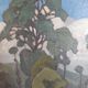 Original 1931 French landscape oil painting by M. Alba