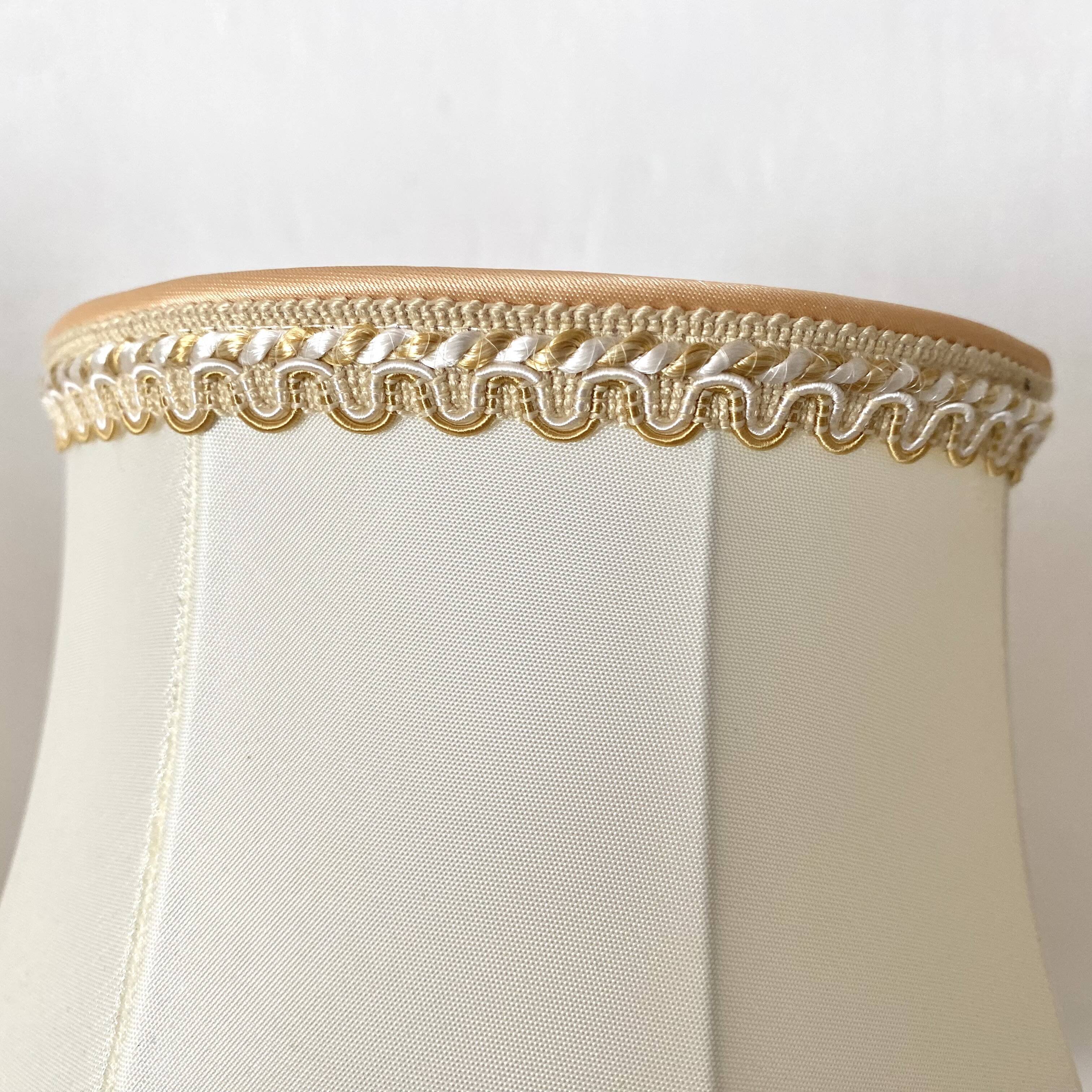 Pair of retro fringed lamps