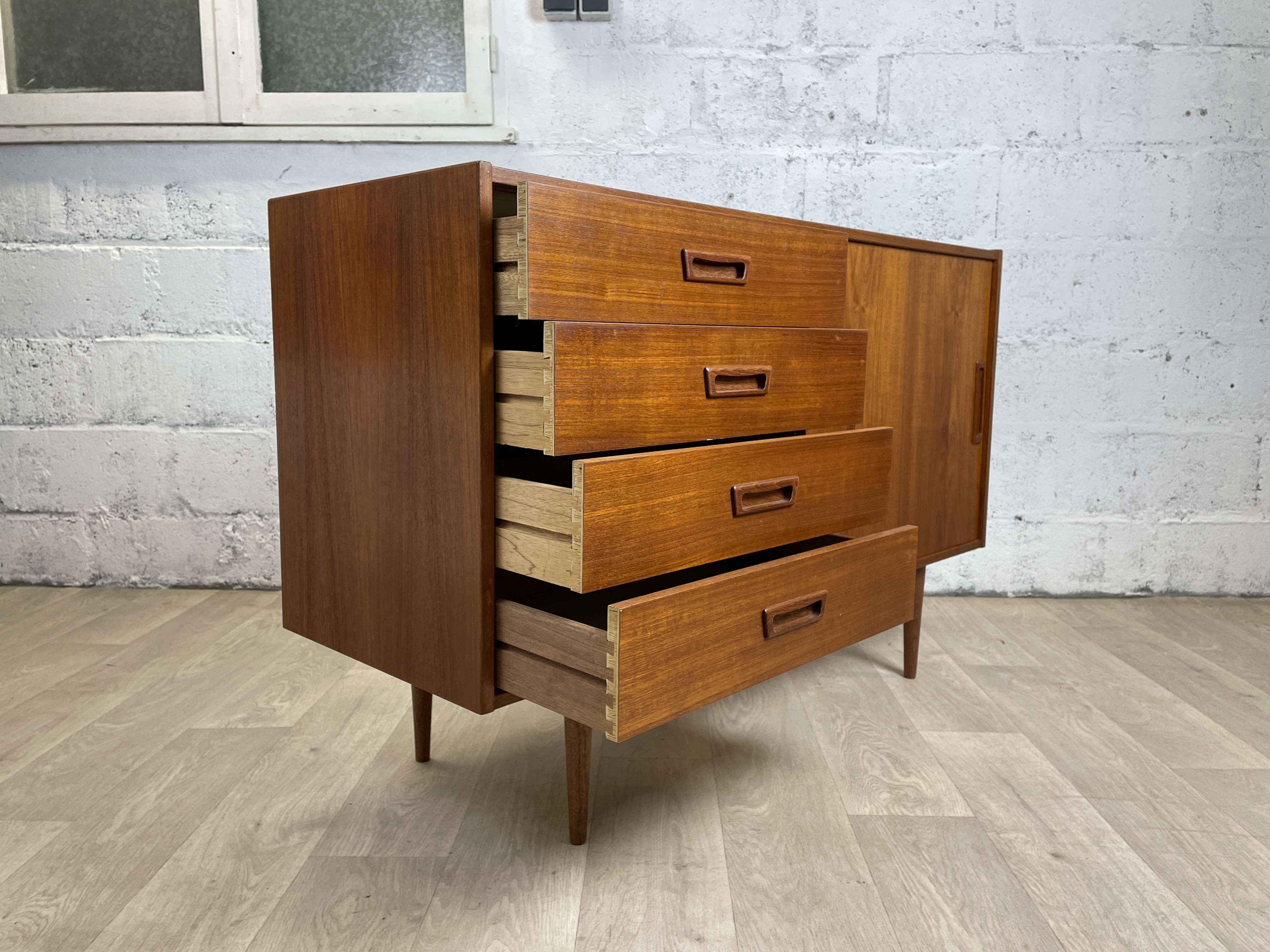 Scandinavian teak sideboard, 60s