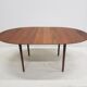 Metal table in teak oval 311 by Peter Hvidt & Orla Mølgaard-Nielsen for Søborg Møbelfabrik
