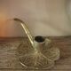 Bougeoir laiton rat de cave pipe