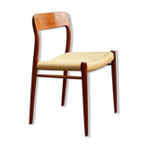 Mid century teak chair by Niels O. Møller for J.L. Moller, Model 75, Denmark