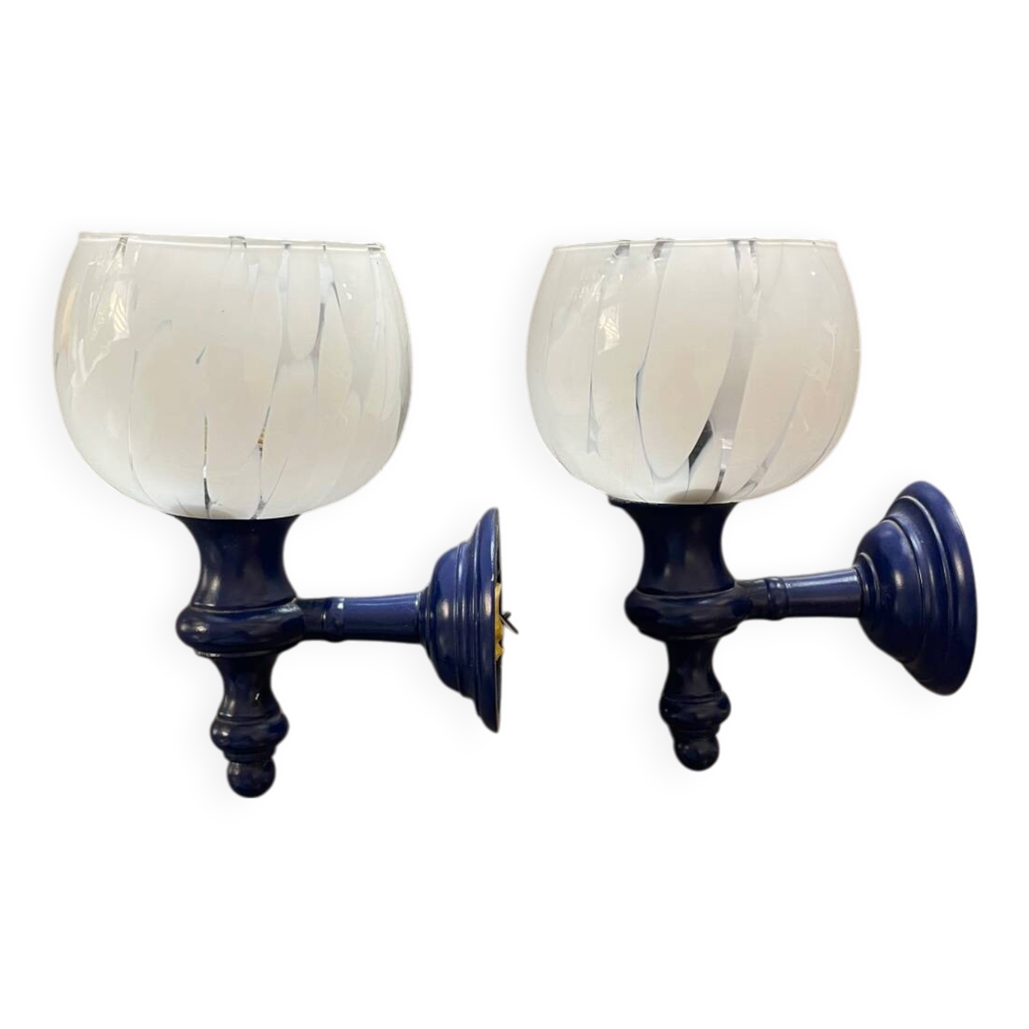 Pair of vintage 70s wall lights