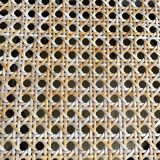 Rattan and cane bistro chairs