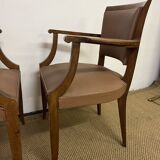 Paire de fauteuils bridge vintage