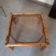 Vintage coffee table, rattan, bamboo and glass in the style of Vivai del Sud.
