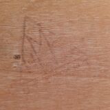 Set of Dutch modern dressing table and stool in birch plywood by Cees Braakman for Pastoe, 1951