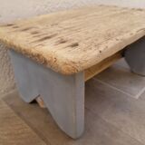 Small stool wood & gray