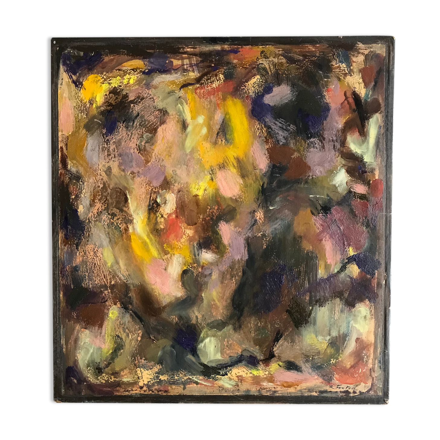 Abstract painting by Robert Fontené (1892-1980)