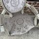 Pair of cabriole medallion armchairs in Louis XVI style