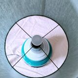 70s ceramic and chrome lamp
