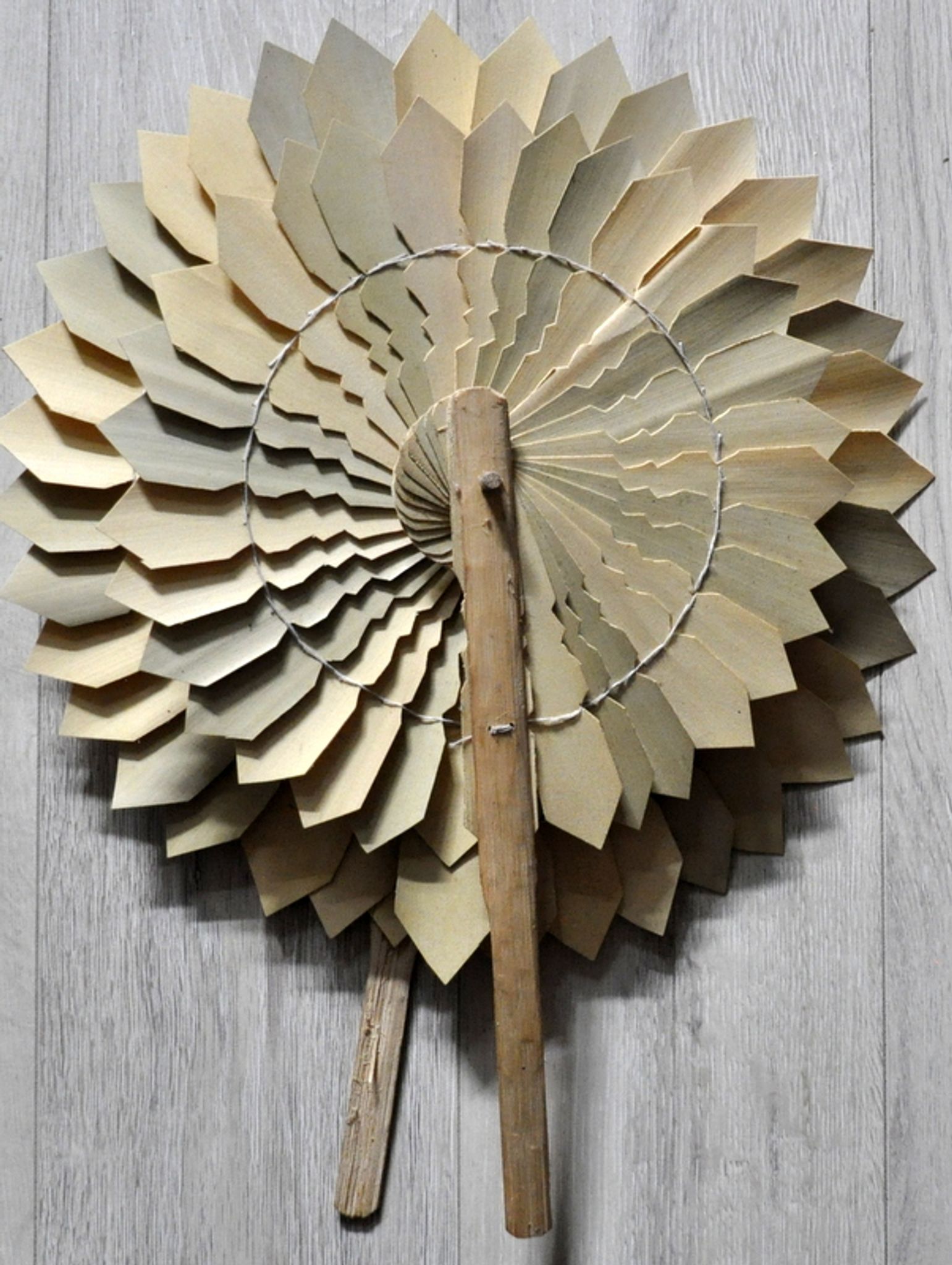 Eventail of handcrafted on the island of Sao Tomé. Material: bamboo