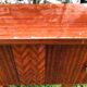 Varnished bedside tables