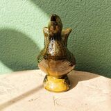 Duck pitcher in slip, khaki green