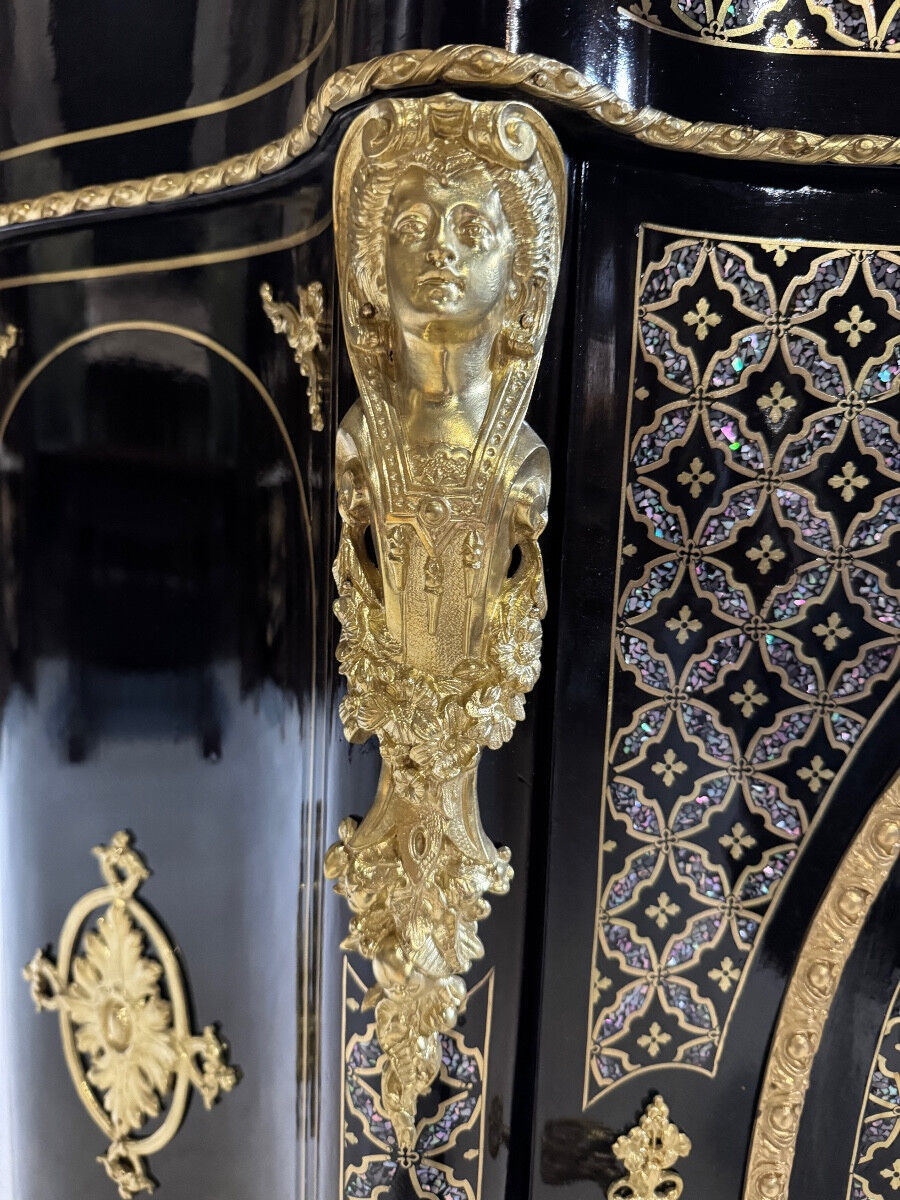 Boulle marquetry support furniture "net" from the Napoleonic III period