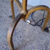 Brutalist beaten iron floor lamp ep 1940/50