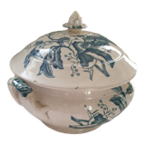 Iron earth soup tureen Faïenceries de Lyon