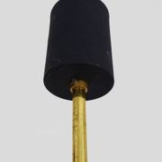 Modernist brass and perspex chandelier Maison Arlus France from the 1950s