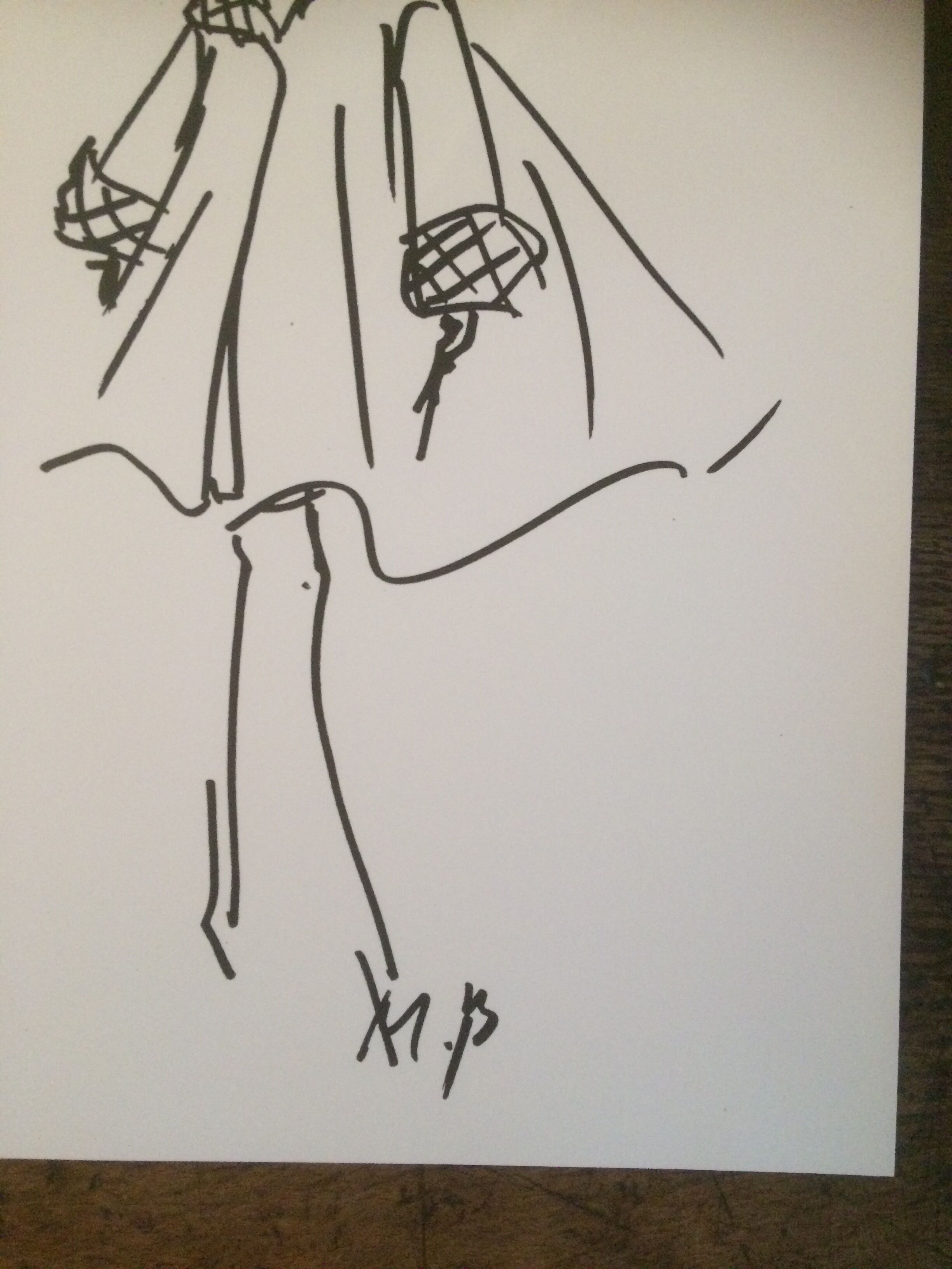 Christian Dior, illustration de mode de presse collection 1987-1988