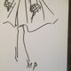 Christian Dior, illustration de mode de presse collection 1987-1988