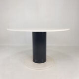 Round marble dining table, 1980's