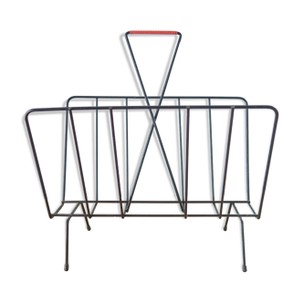 Black magazine rack