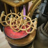 Pair of rope wall lights