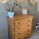 Vintage light oak chest of drawers