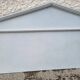 HEADBOARD IN WOOD PAINTED GREY, RECENT HANDMADE MANUFACTURE