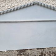 HEADBOARD IN WOOD PAINTED GREY, RECENT HANDMADE MANUFACTURE