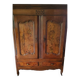 Antique cabinet with elm burrolled doors