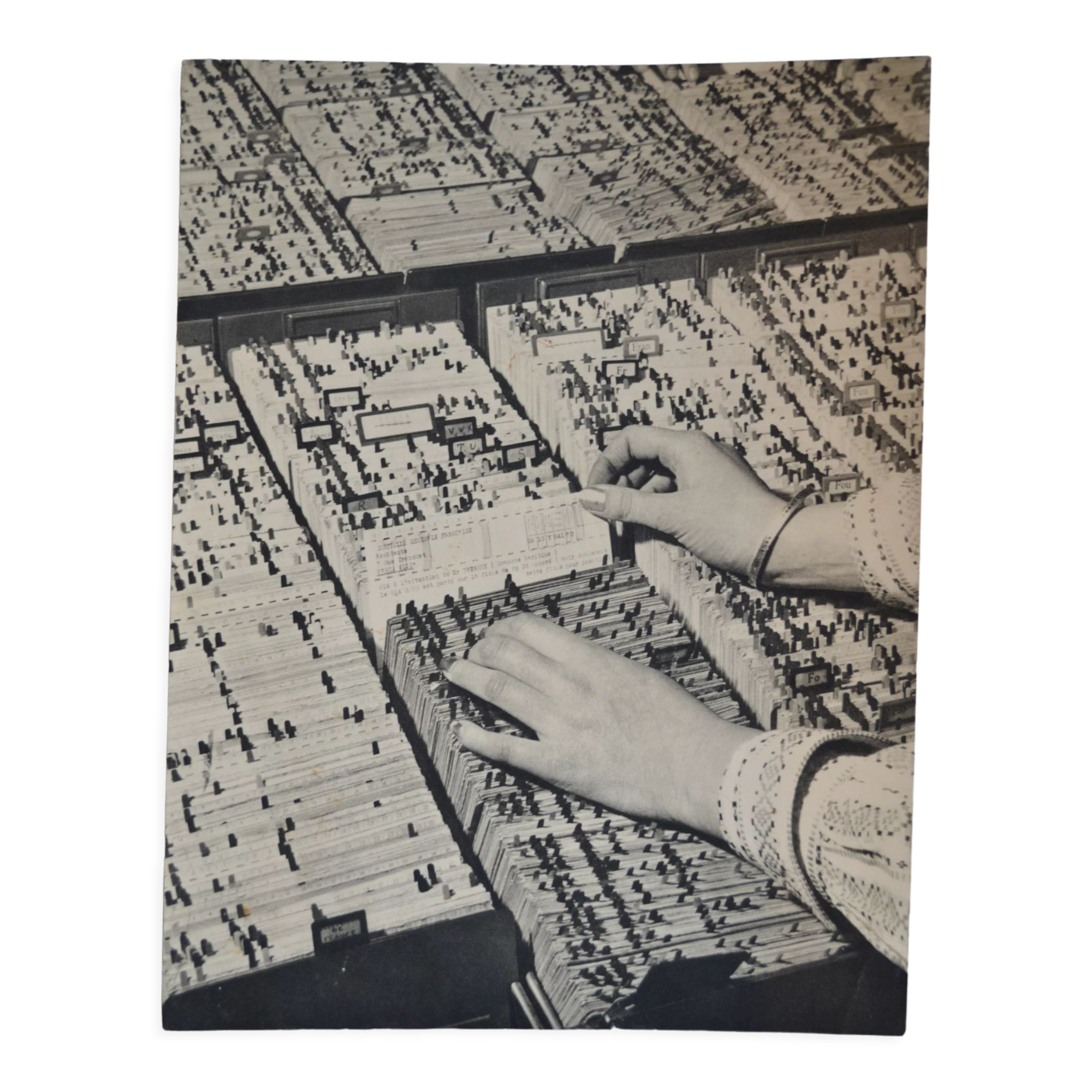 Anonymous silver photo files circa 1950