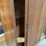 Vintage oak wardrobe - Sliding doors - 1950s