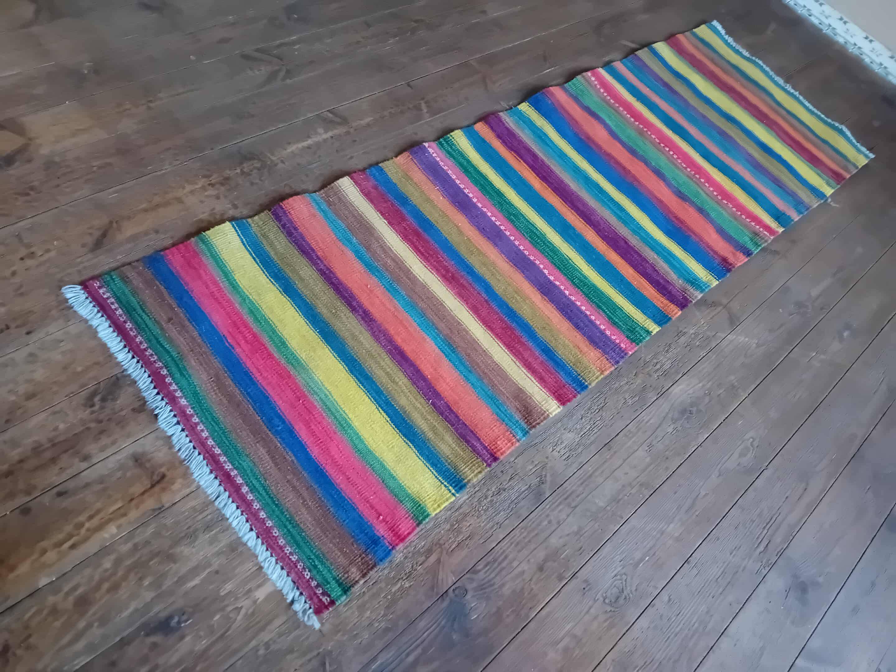 Handmade Indian Kilim 200x64cm