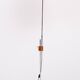 Mid Century Adjustable Chrome Walnut Floor Lamp by Hans Eichenberger 1950s
