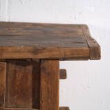 Antique solid wood table – Chinese side table with drawer – circa 1900