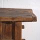 Table ancienne en bois massif – Table d’appoint chinoise avec tiroir – circa 1900
