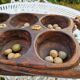 Grand jeu vintage Awale Oware en bois sculpté à la main, Nigéria, années 1980