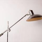 Articulated desk lamp in chrome metal by André Lavigne for Aluminor 1960.