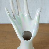 Hand baguier and porcelain soliflore