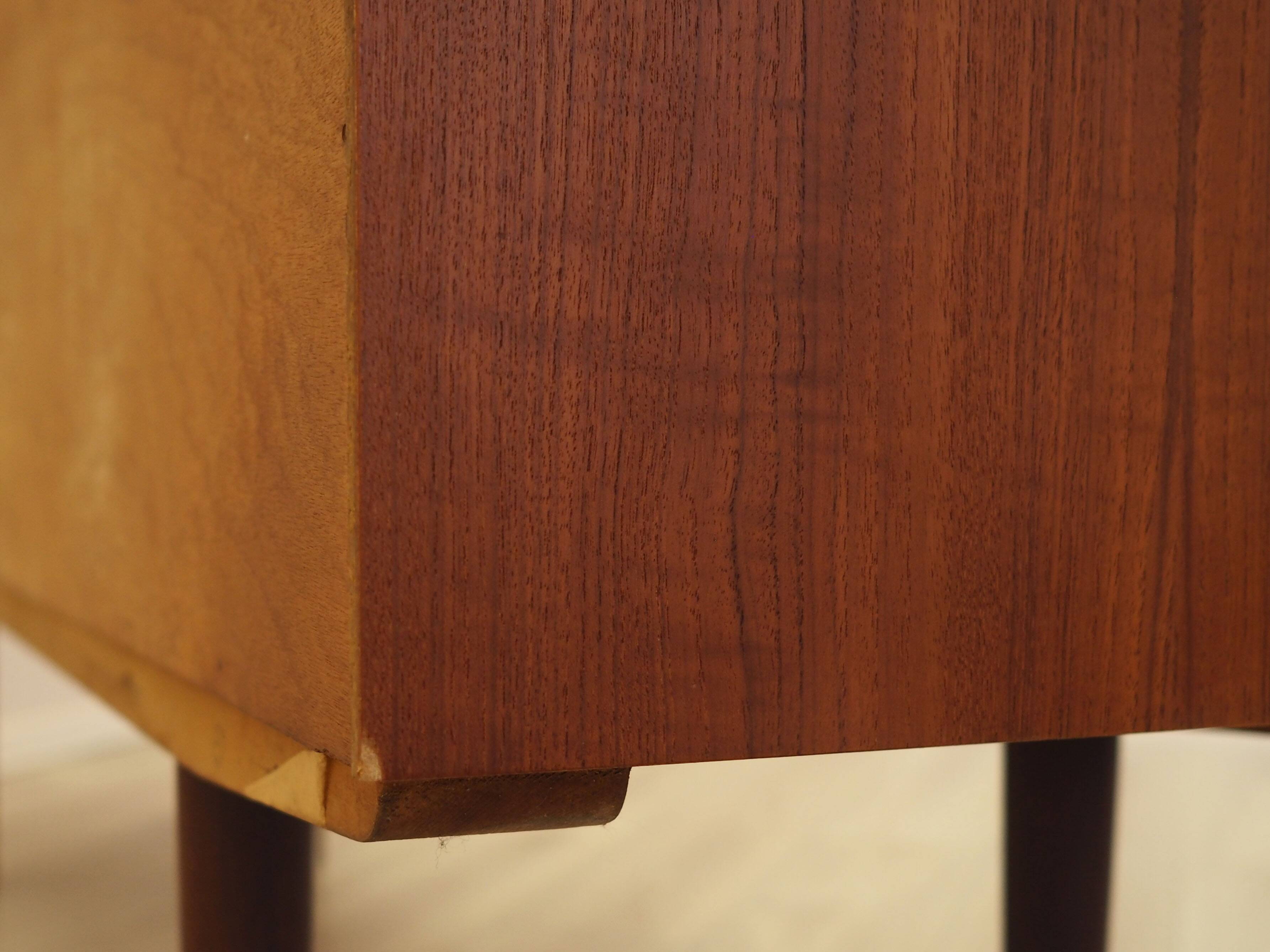 Teak highboard with bar section, Denmark, 1960s