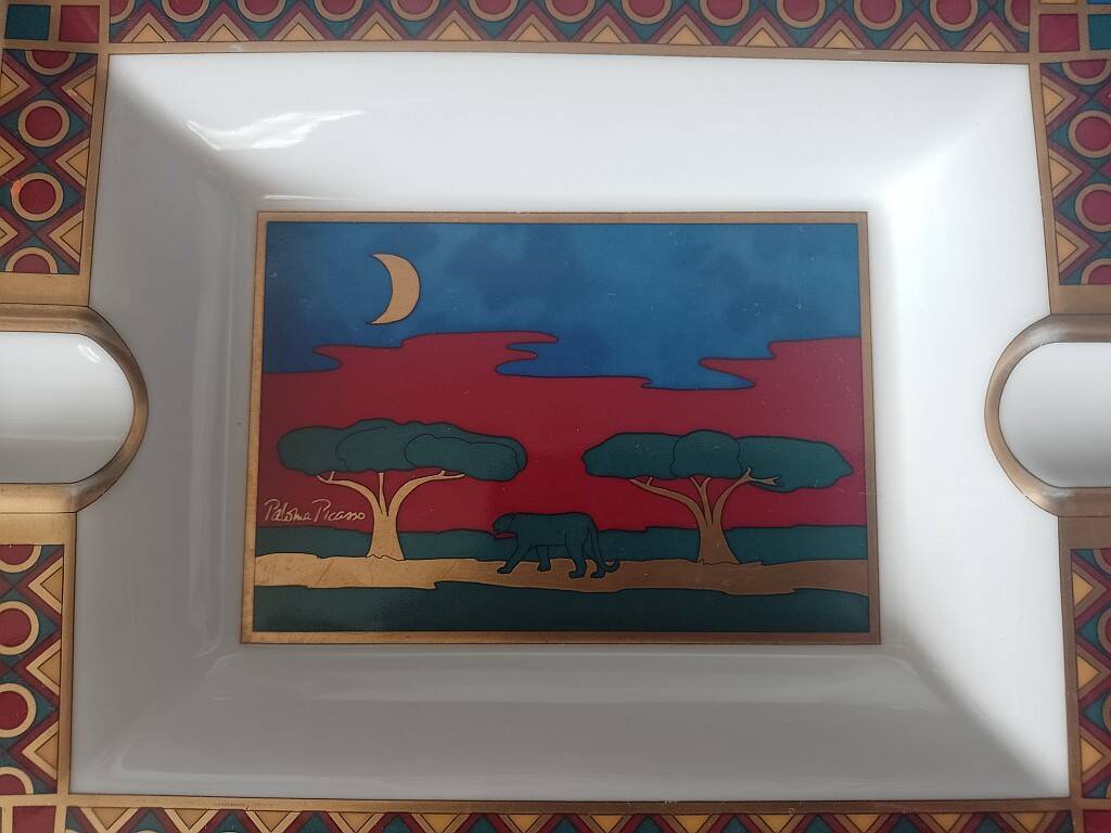 Paloma Picasso Villeroy & Boch Porcelain Ashtray " Afrique" Multicolore