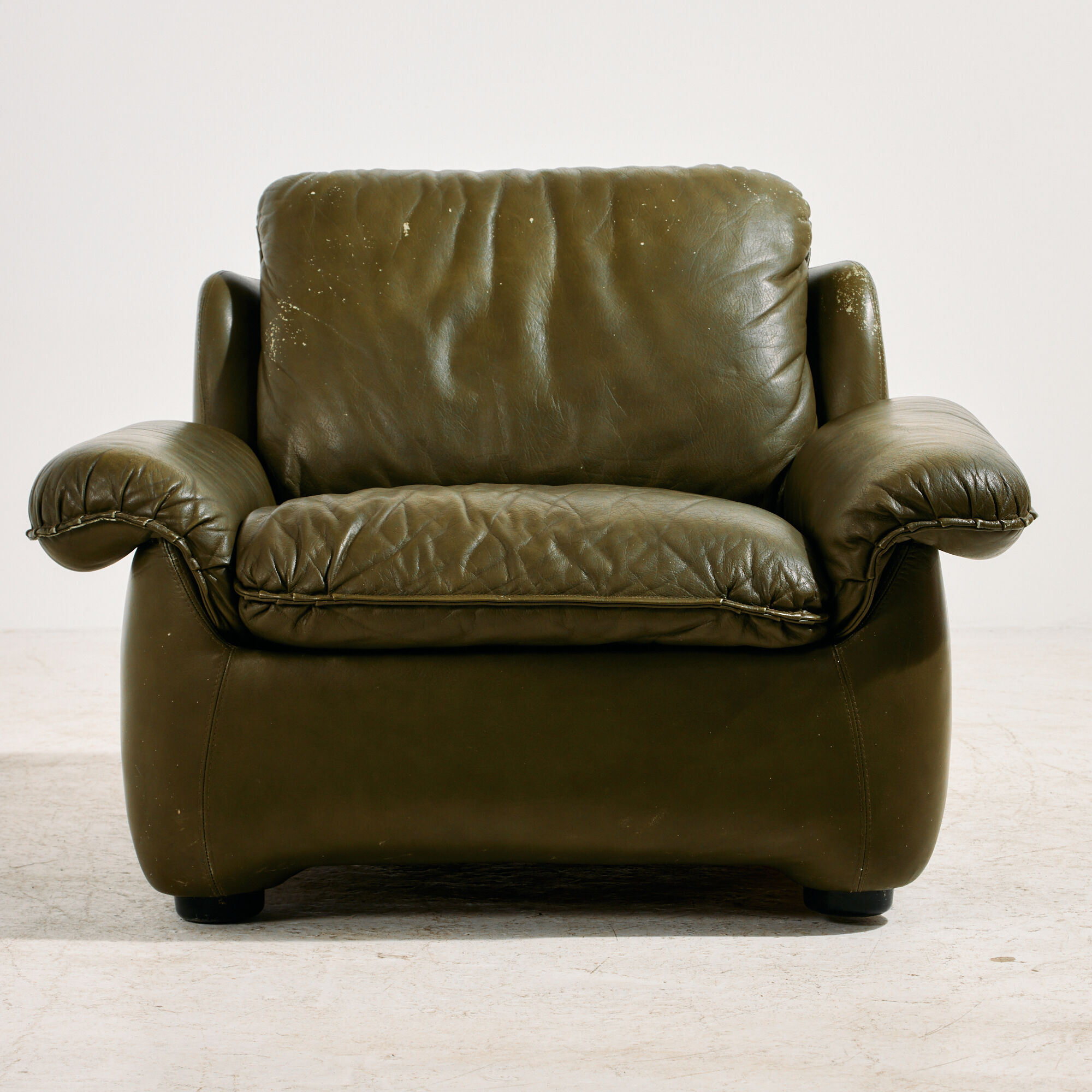 Leather sofa set, 3-piece set
