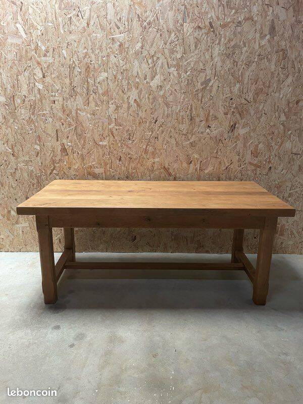 Table de ferme en chêne massif 180cm