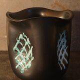 Ceramic potter's pot cover vase 50s