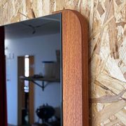 60s 70s teak mirror